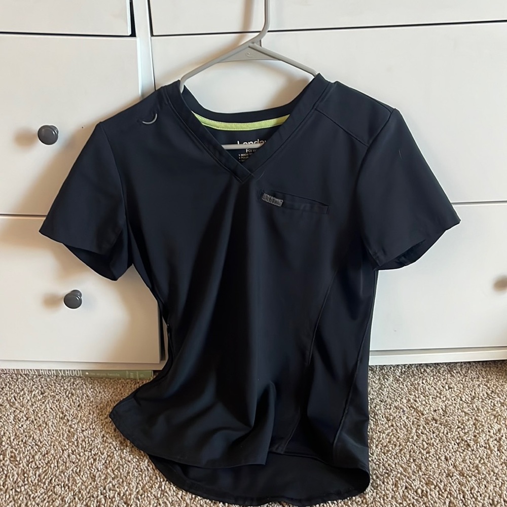 Landau forward XXS Woman’s Scrub black shirt